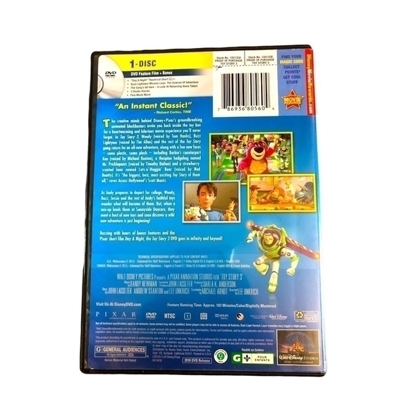 Toy Story 3 Children Movie DVD Animated Film - Picture 2 of 2